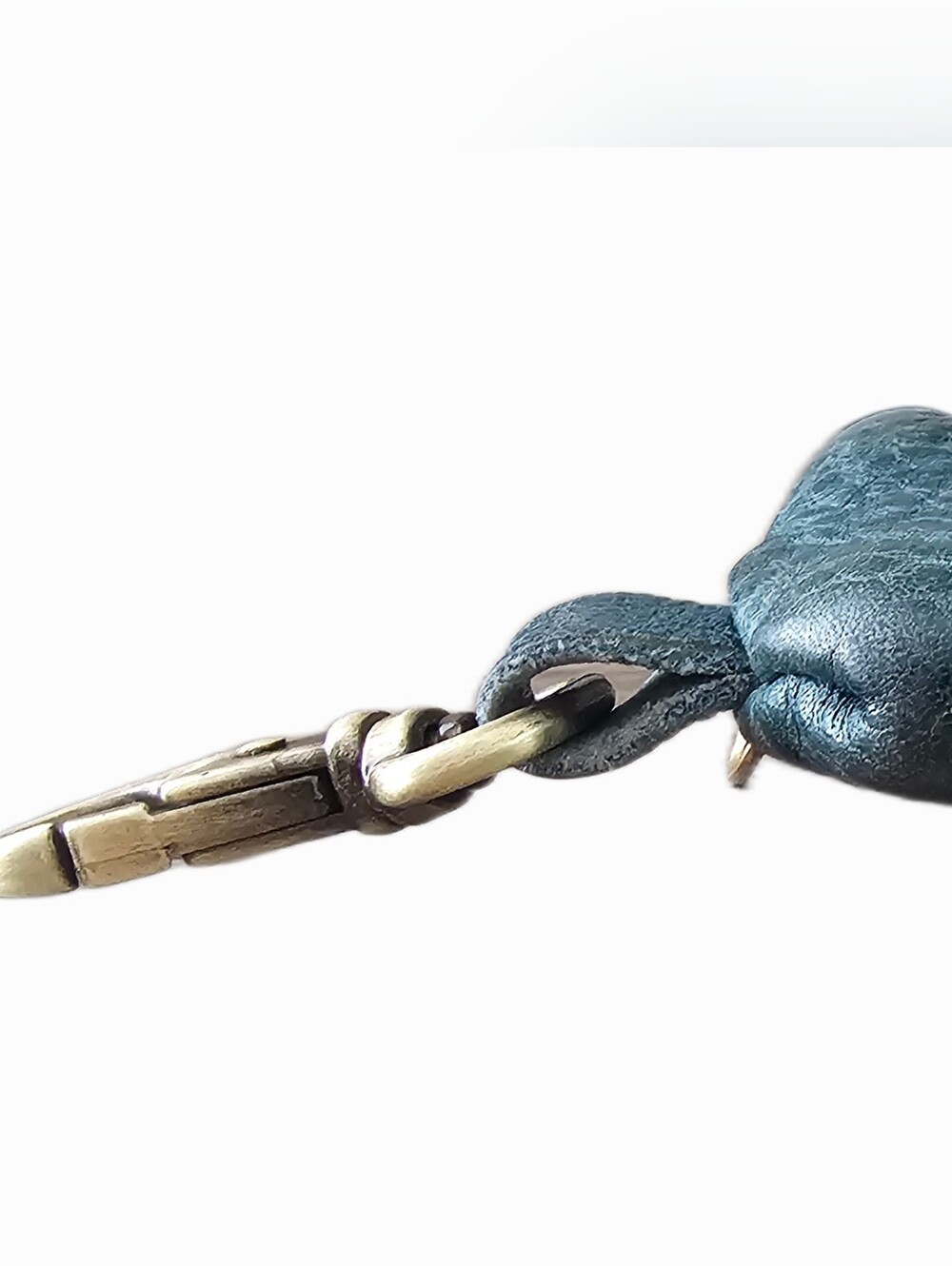 Portland Leather Goods Lagoon Fortune Cookie Keychain - Picture 5 of 8
